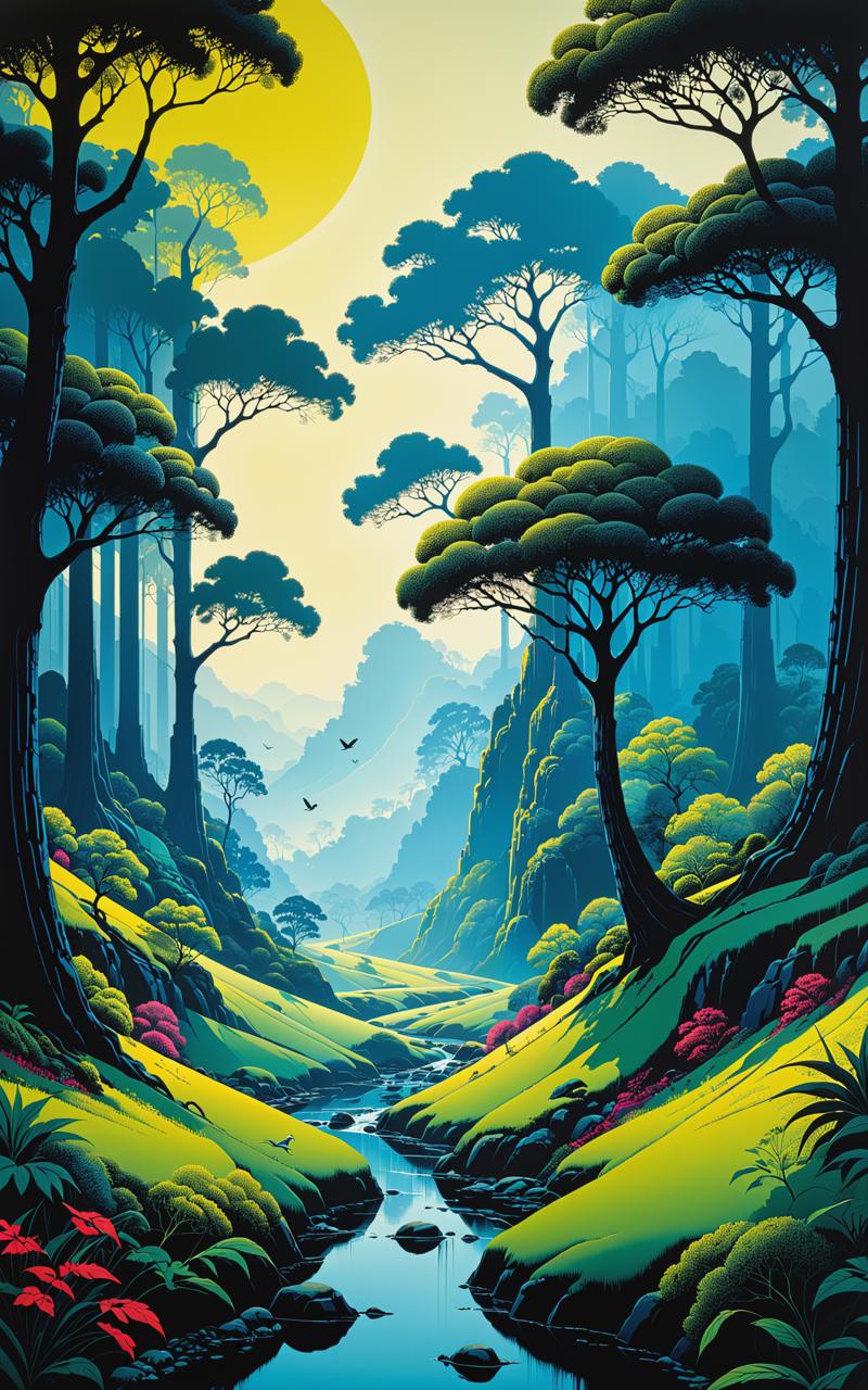 09221-2526186967-Eyvind Earle . birds (1968) Serigraph on paper, ultra hd, realistic, vivid colors, highly detailed, UHD drawing, pen and ink, pe.png